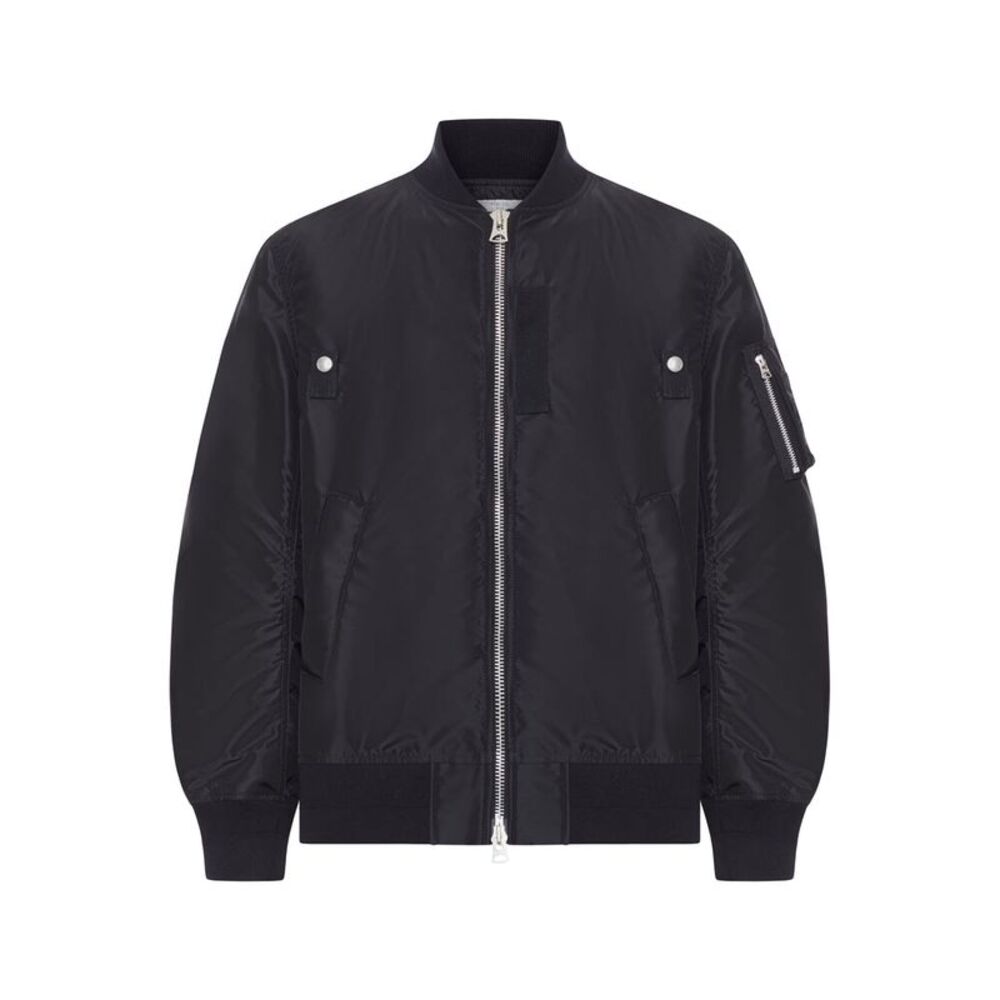 Sacai Men Nylon Bomber Jacket With Zip
